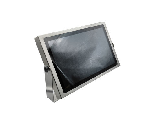 21.5" IP69K panel PC stainless steel yoke mount waterproof panel PC